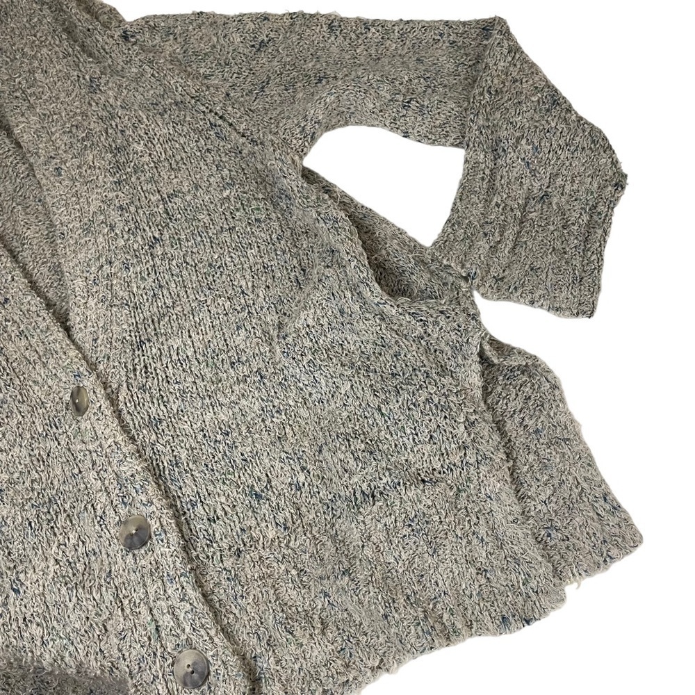Alexander Wang Linen Blend Oversized Slouchy Buttoned Cardigan - Picture 5 of 13